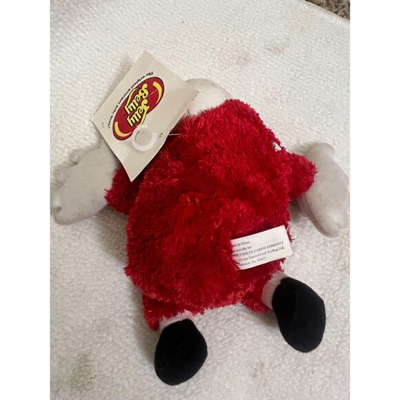 VTG 1999 Jelly Belly Jellybean Red Plush Promotional Backpack Clip - Picture 2 of 3